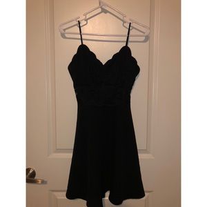 Black mini dress